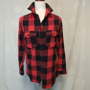 Japna Black & Red Flannel size M